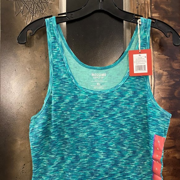NEW Mossimo Supply Co Tank Top, Shades of Green, Size XL - Picture 2 of 3